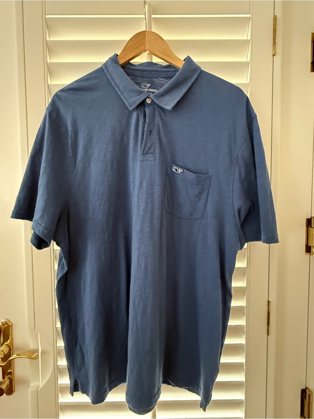 Vineyard Vines Men's Blue Pocket Polo